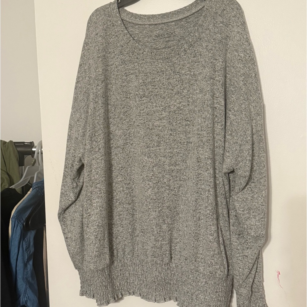 Torrid size 2 super soft lightweight gray top
